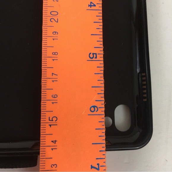 Tablet Device Holder Case embossed leaf print sorrel tan EUC - Picture 8 of 10